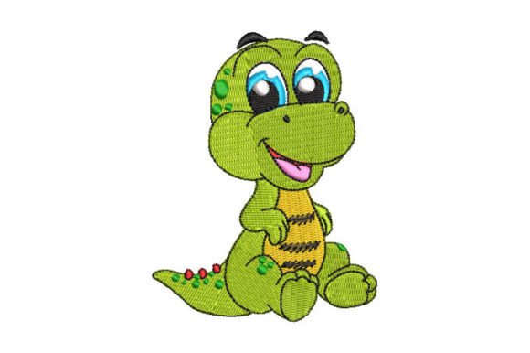 Baby Dinosaur Embroidery Designs
