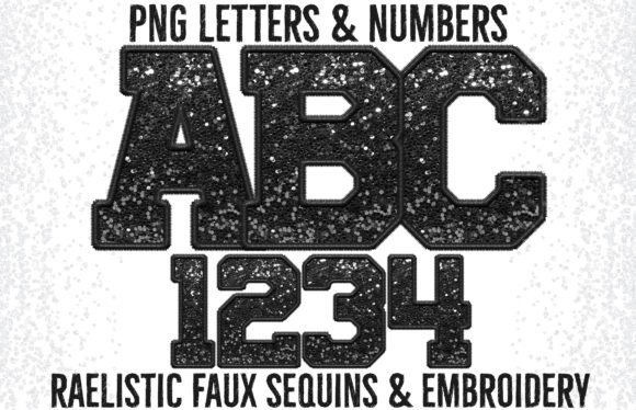 Black Faux Sequins Embroidery Letters: Boutique Apparel Review