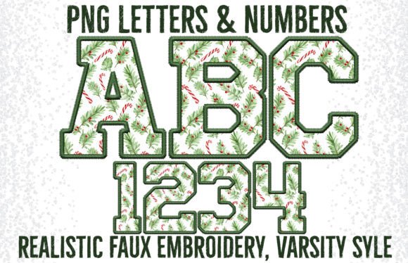 Candy Cane Faux Embroidery Alpha Set: A Designer's Review