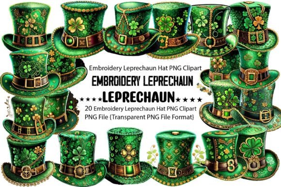 Embroidery Leprechaun Hat PNG Bundle: A Designer’s Review