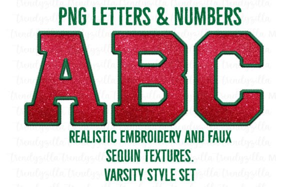 Faux Embroidery Sequin Letters PNG: A Designer’s Review