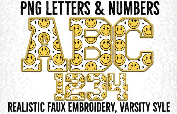 Groovy Retro Yellow Faux Embroidery PNG: A Designer’s Review