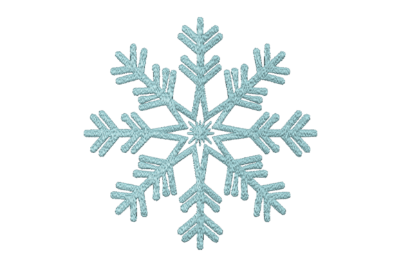 Snowflake Embroidery for Boutique Apparel Projects